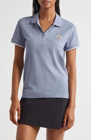 Moncler Logo Patch Cotton Piqué Polo