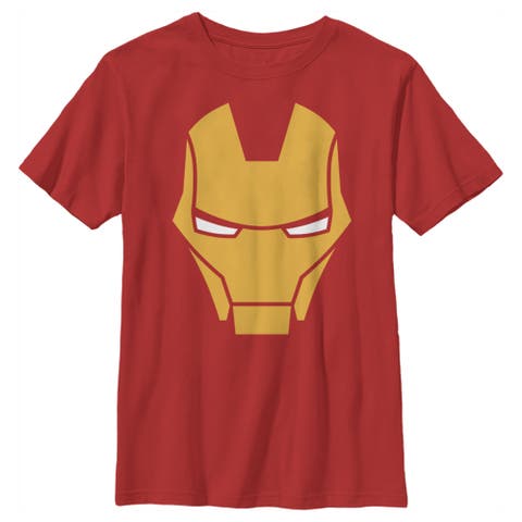 Boy's Marvel Iron Man Helmet  Graphic T-Shirt