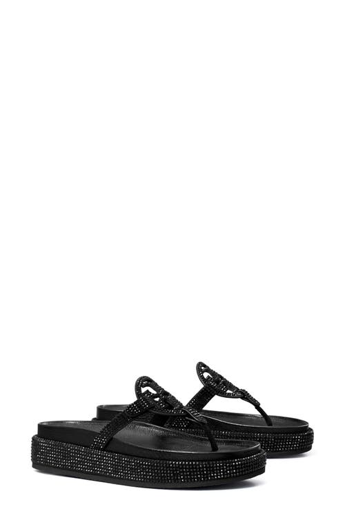 Tory Burch Miller Cloud Sandal In Perfect Black