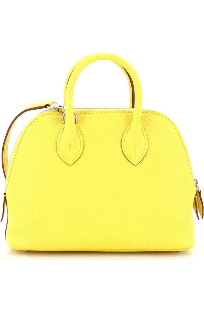 Pre-Owned Hermes Bolide 1923 Bag Chevre Mysore Mini, Alternate, color, Jaune Citron