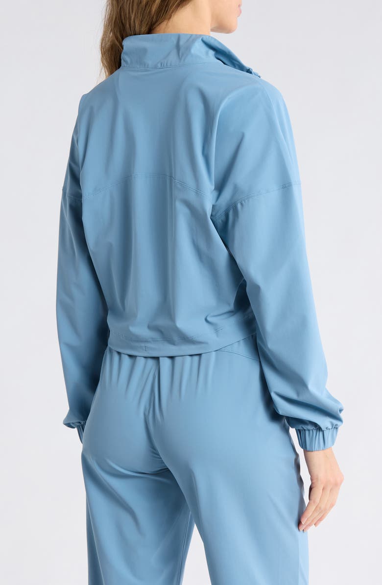 90 DEGREE BY REFLEX Warp X Selena Half-Zip Pullover, Alternate, color, Blue Shadow