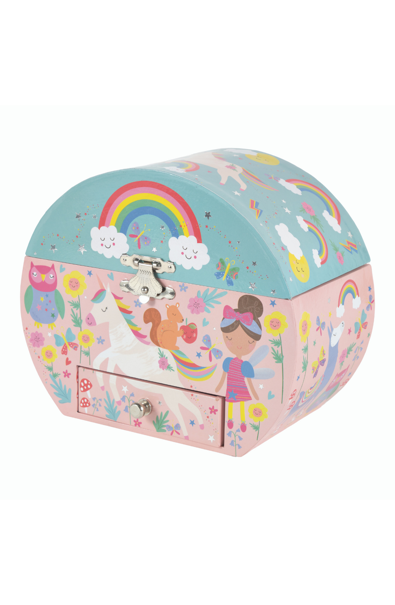 Floss & Rock Jewelry Box Rainbow Fairy Circular, Alternate, color, Rainbow Fairy