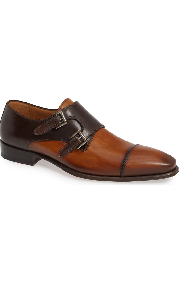 Mezlan Bardem Double Monk Strap Shoe, Main, color,