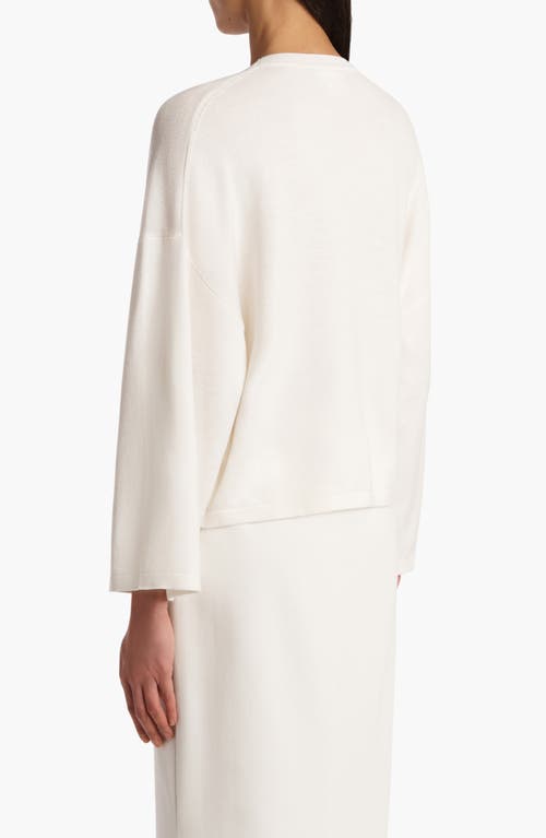 Khaite Darcy Merino Wool Sweater In White