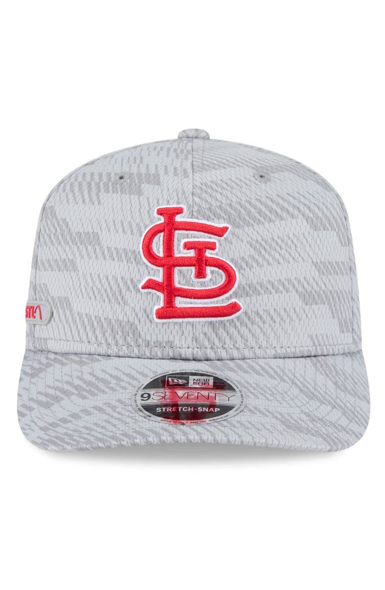 New Era Men's New Era Gray St. Louis Cardinals 2025 MLB Clubhouse 9SEVENTY Stretch-Snap Hat, Alternate, color, 
