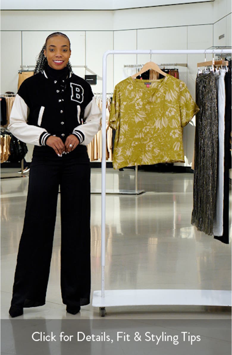 Floral Short Sleeve Top, sales video thumbnail