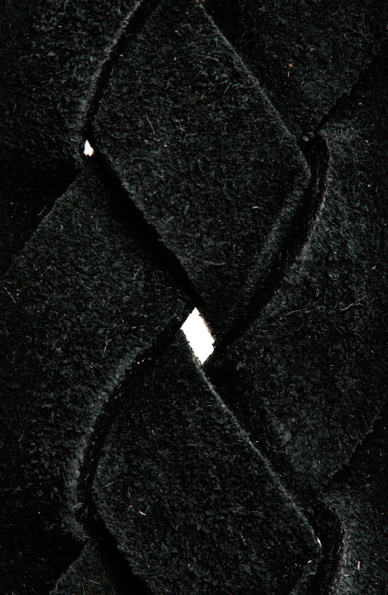 Etro Woven Suede Belt, Alternate, color, N0000 Black