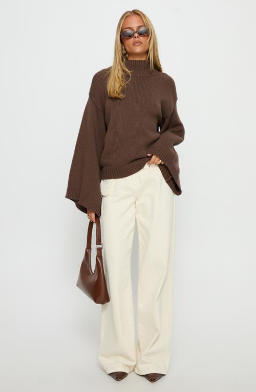 Princess Polly Neriel Turtleneck Sweater In Brown