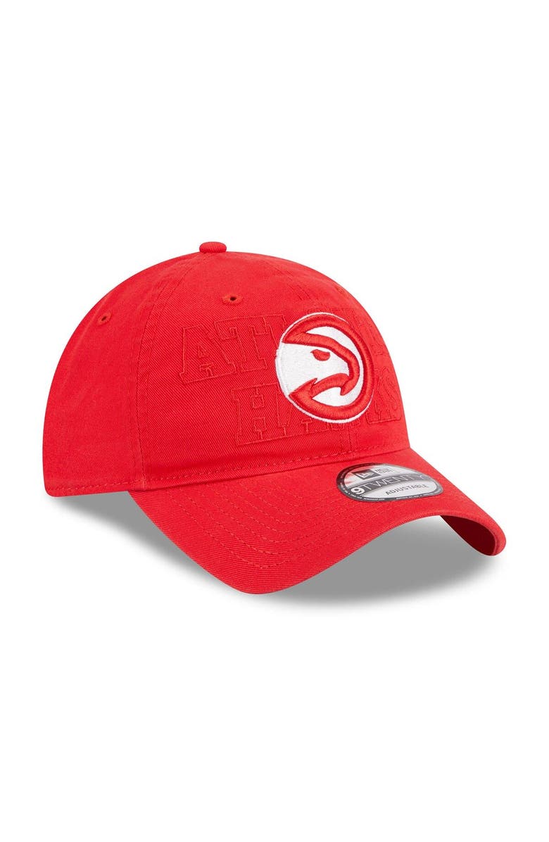 New Era Men's New Era  Red Atlanta Hawks 2023 NBA Draft 9TWENTY Adjustable Hat, Alternate, color, 