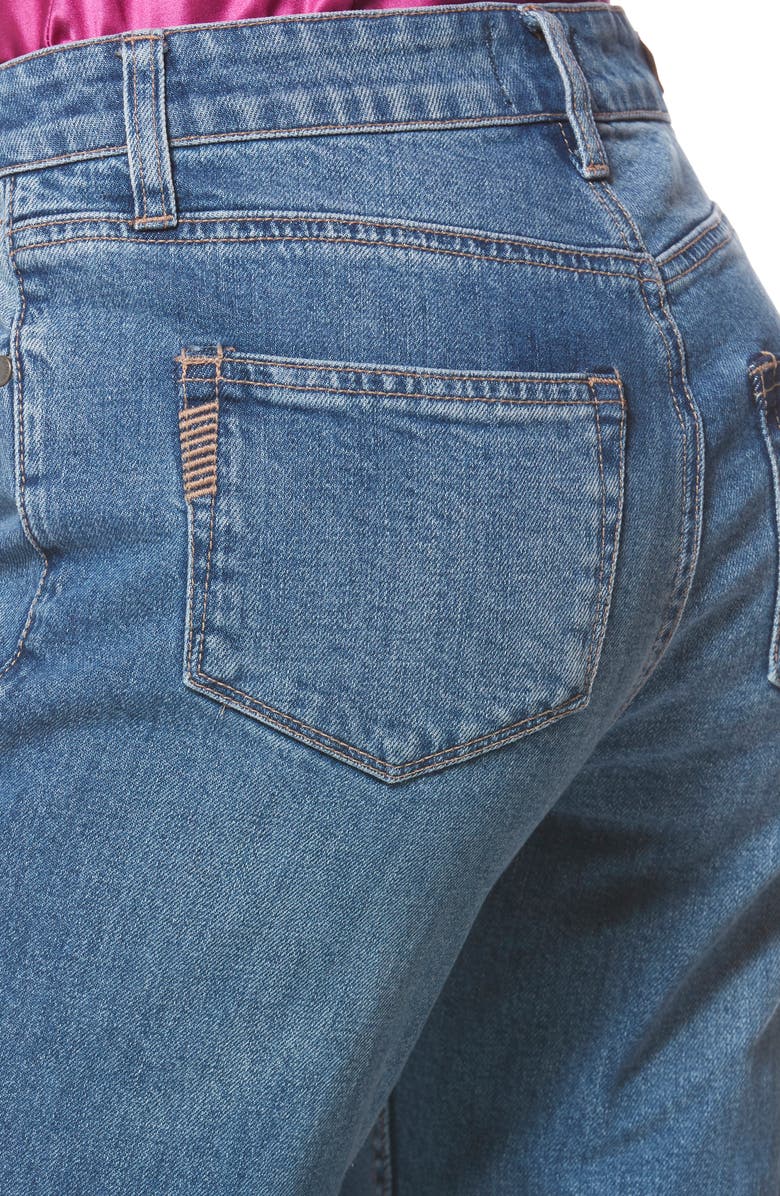 PAIGE Noella Asymmetrical High Waist Crop Jeans, Alternate, color, 