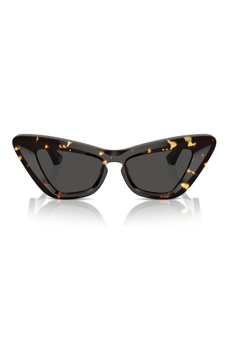 51mm Cat Eye Sunglasses, Alternate, color, DK HAVANA