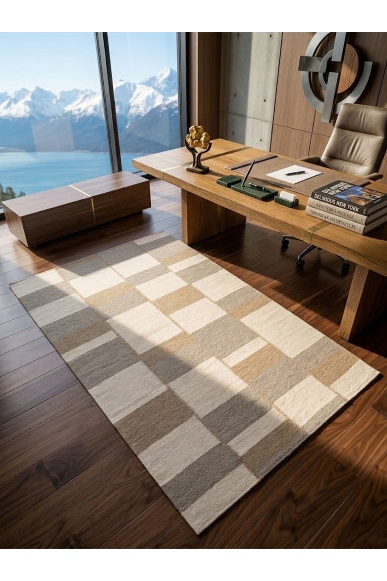 Sahara Wool Rug, Alternate, color, Beige