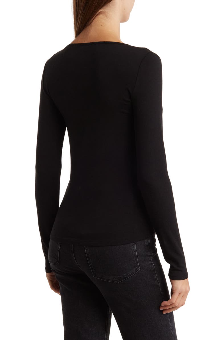 Vince Deep V Neck Long Sleeve Top Nordstromrack Vince Deep V Neck Long Sleeve Top Nordstromrack