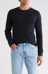 Vince Crewneck Cotton Thermal Sweater