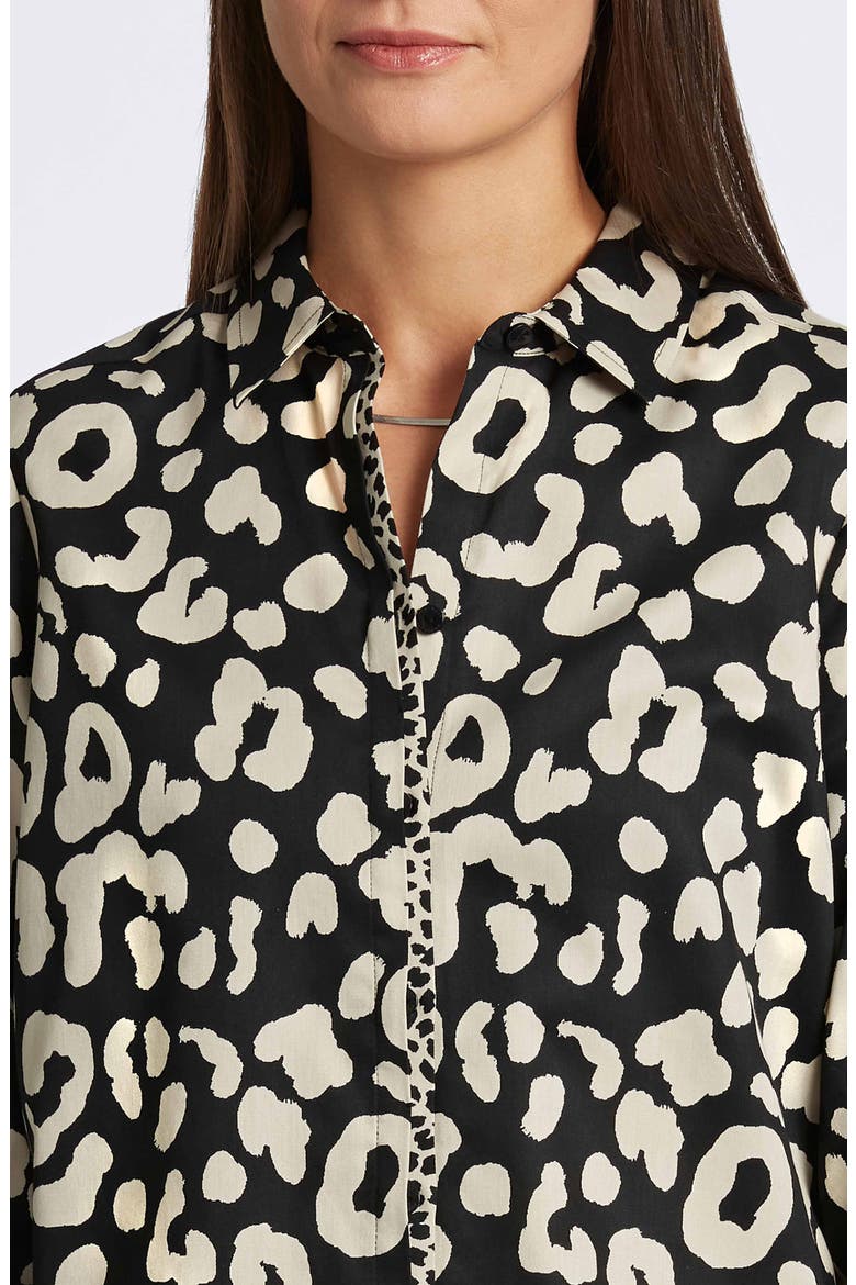 Cheetah Print Shirt, Alternate, color, SILVER BIRCH/BL
