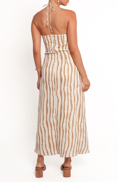 Petal And Pup Petal & Pup Kim Halter Maxi Dress In Brown