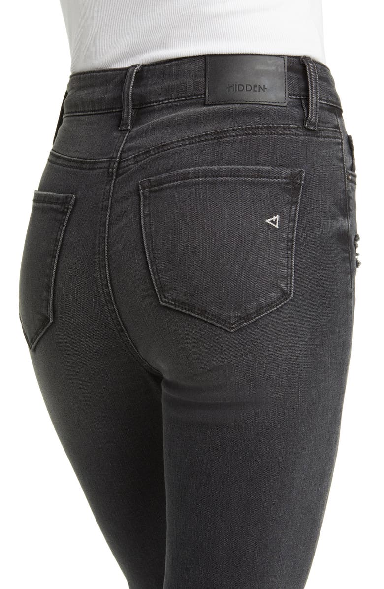 HIDDEN JEANS Distressed Button Fly Straight Leg Jeans, Alternate, color,