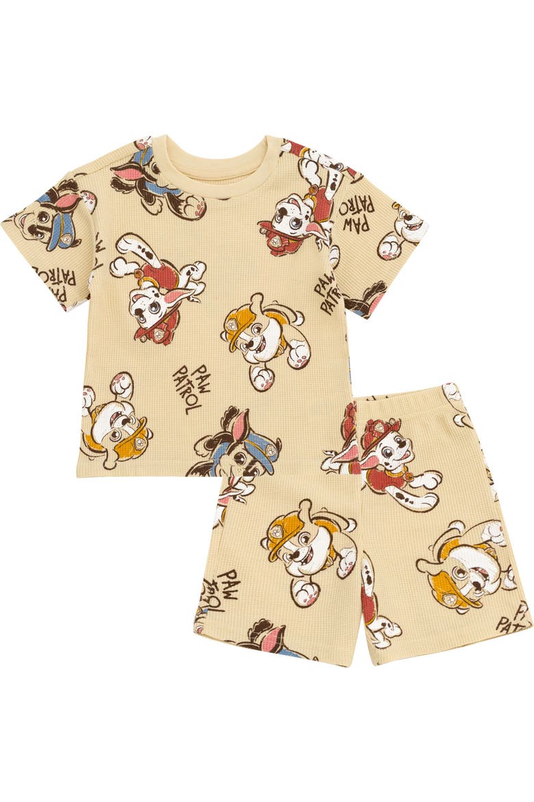 2-Piece T-Shirt and Shorts Set, Main, color, Paw Patrol Beige