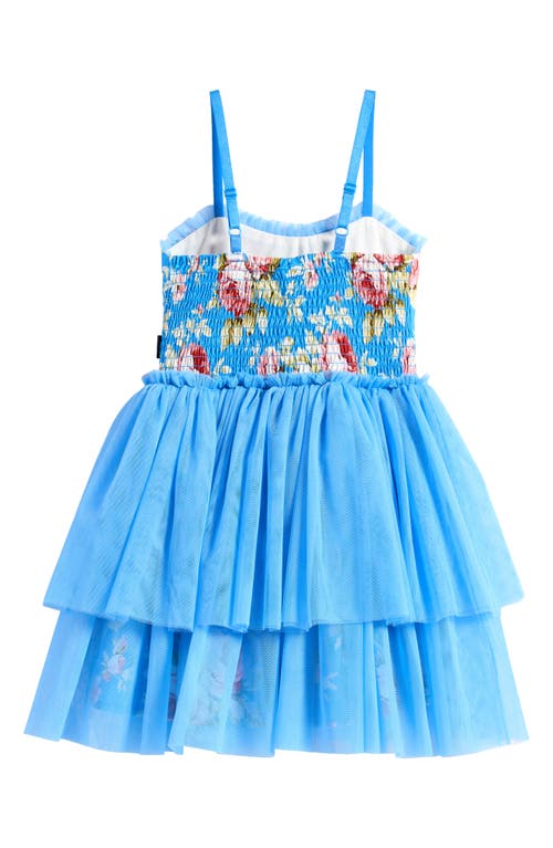 Rock Your Baby Kids' Darcy Sweetheart Tulle Sundress In Blue