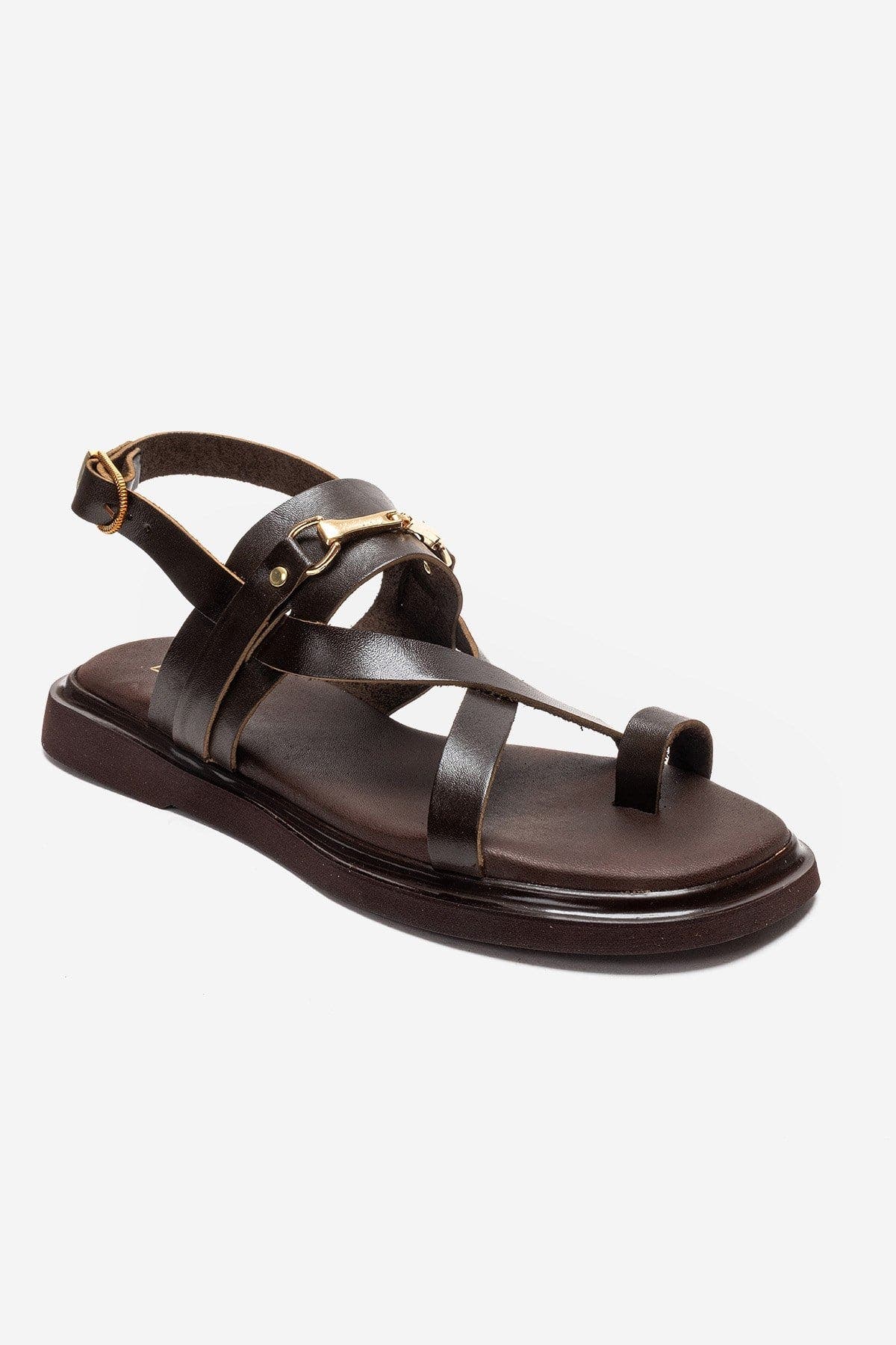 Forever & Always Shoes Fabiana Leather Thong Sandal, Alternate, color, Brown