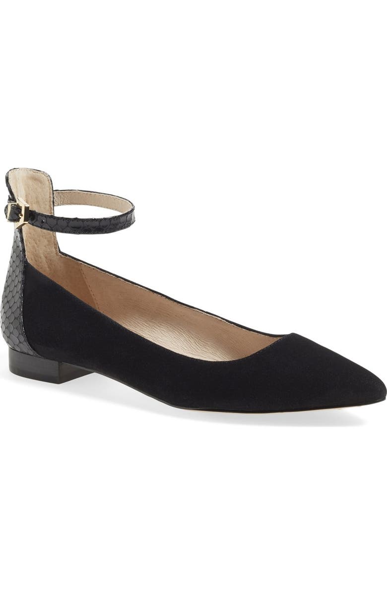 Louise et Cie 'Barry' Ankle Strap Flat, Main, color,