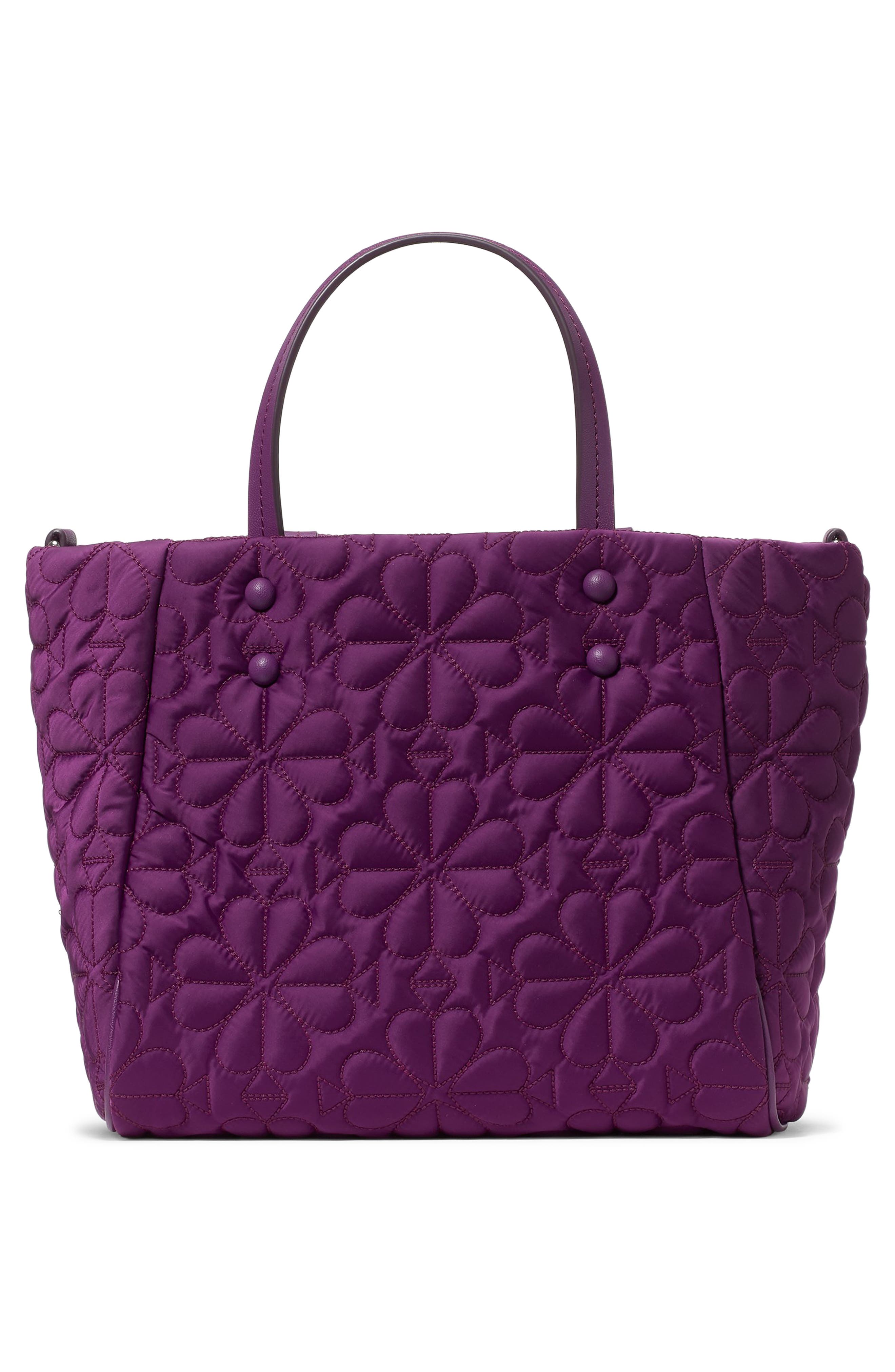 small tilly quilted tote, Alternate, color, NIGHTSHADE