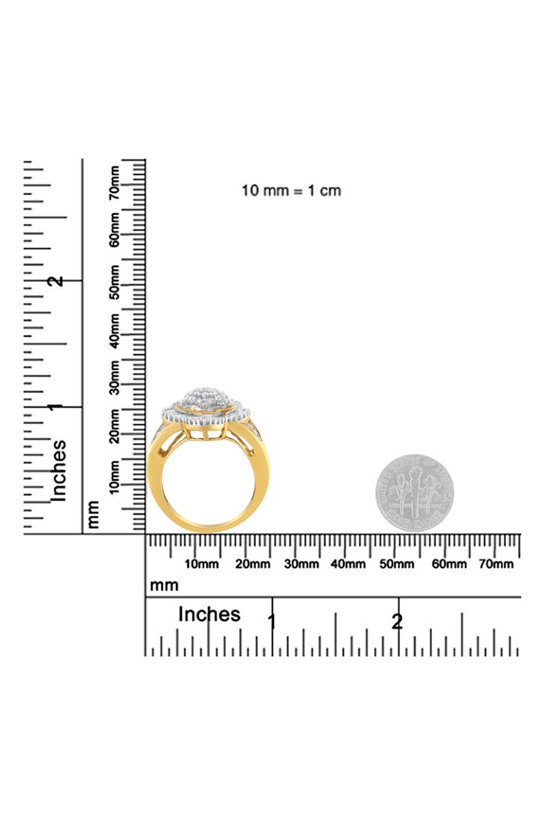 Haus of Brilliance 10KT Yellow Gold 1.00 cttw Diamond Ballerina Ring, Alternate, color, Yellow