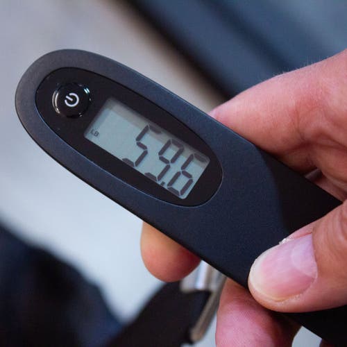 Escali Velo Slimline Luggage Scale In Black