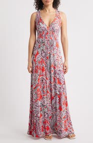Loveappella Sleeveless Jersey Maxi Dress