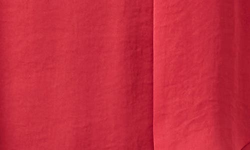 Estelle Lenora Tie Neck Satin Shirt In Ruby Pink