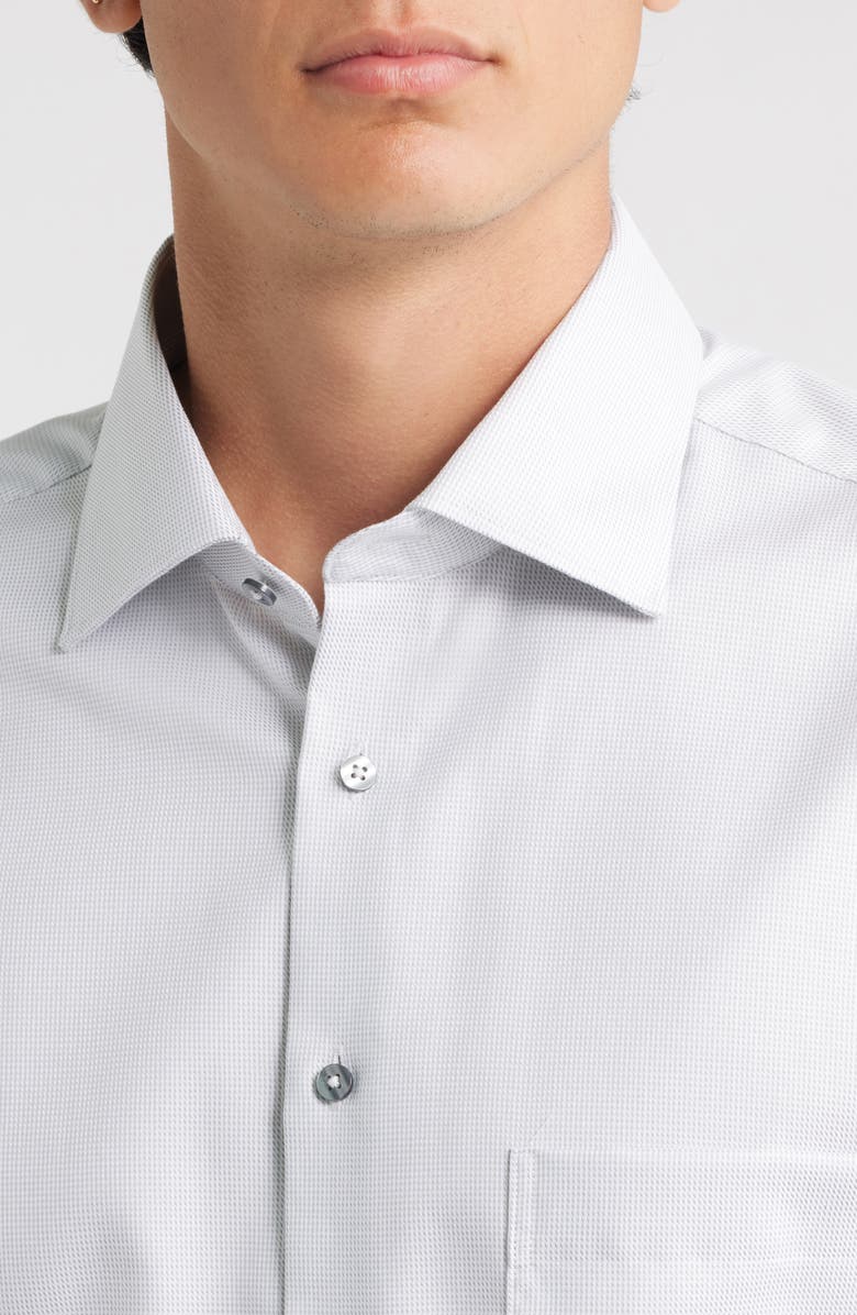 Eterna Modern Fit Structured Twill Dress Shirt, Alternate, color,