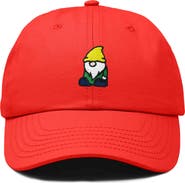 Dalix Gnome Embroidered Dad Hat