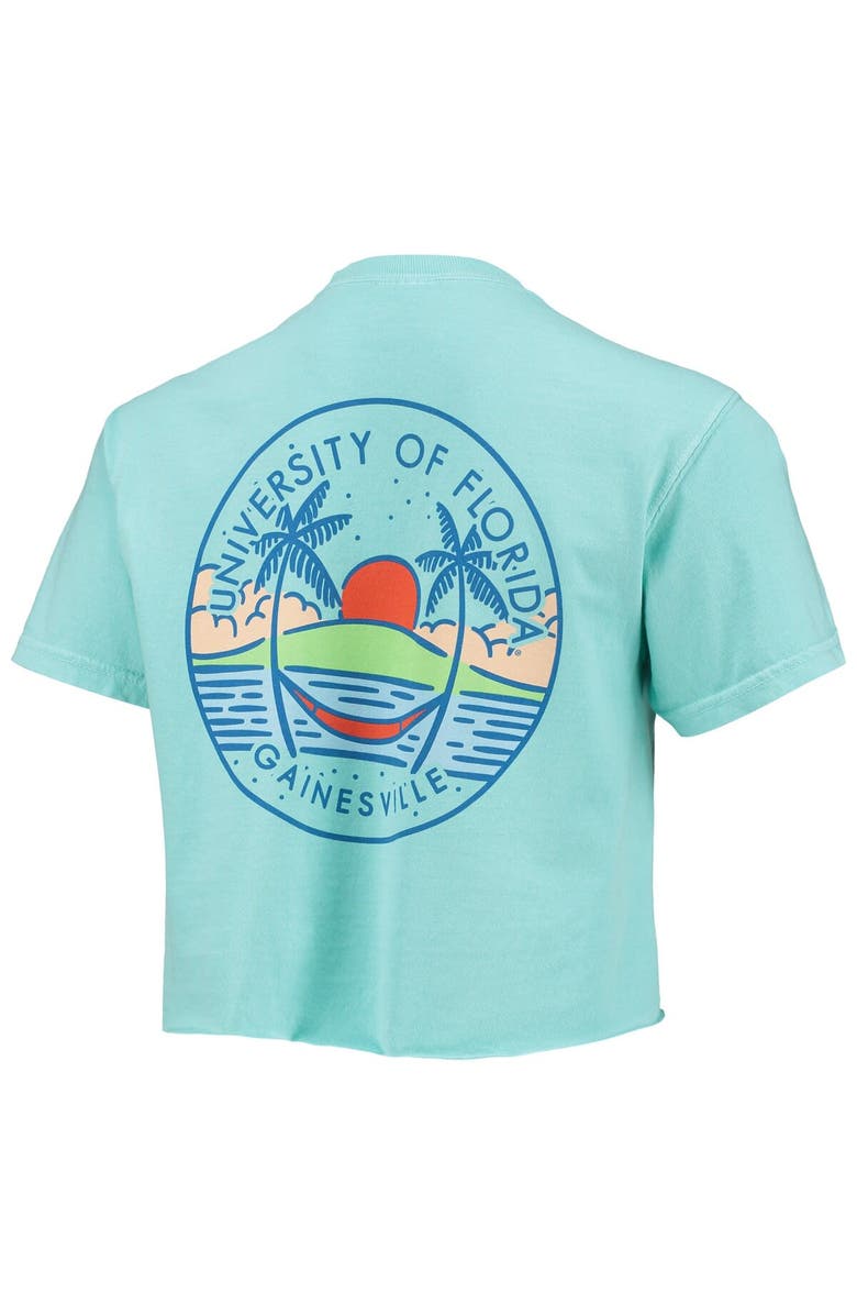 IMAGE ONE Women's Mint Florida Gators Circle Scene Comfort Colors Crop Top, Alternate, color, 
