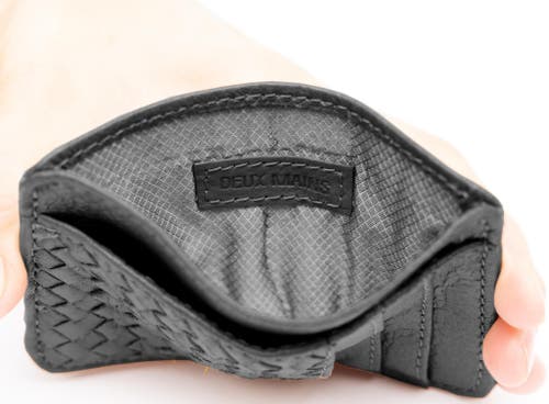 Deux Mains Slim Id Case In Black