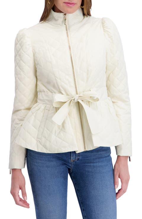 Quilted Peplum Jacket