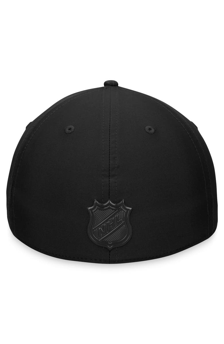 FANATICS Men's Fanatics Branded Black Boston Bruins Authentic Pro Road Stack Logo Flex Hat, Alternate, color,