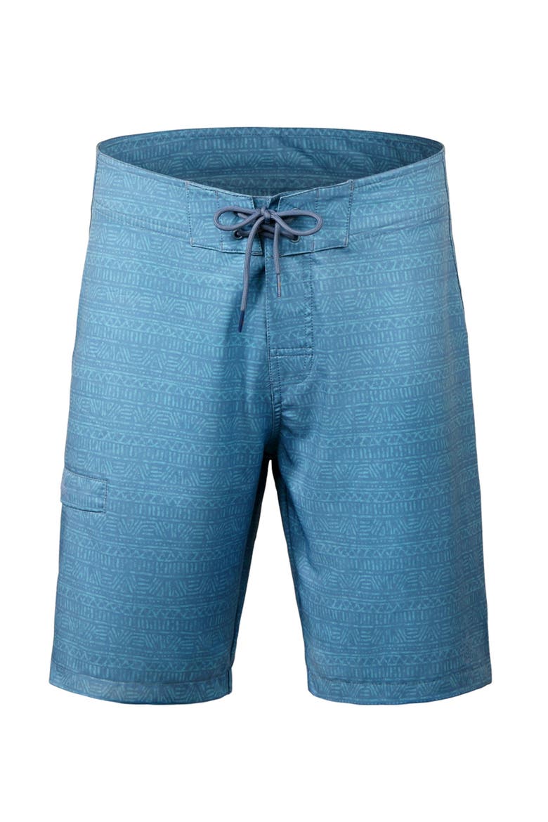 Coastal Board Shorts - 9 Inch, Main, color, Baltic Aztec Stripe