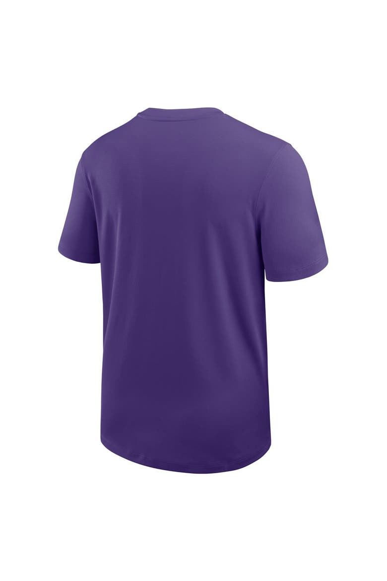 Men's Nike Purple LSU Tigers 2025 Sideline UV Performance Coach T-Shirt, Alternate, color, Purple