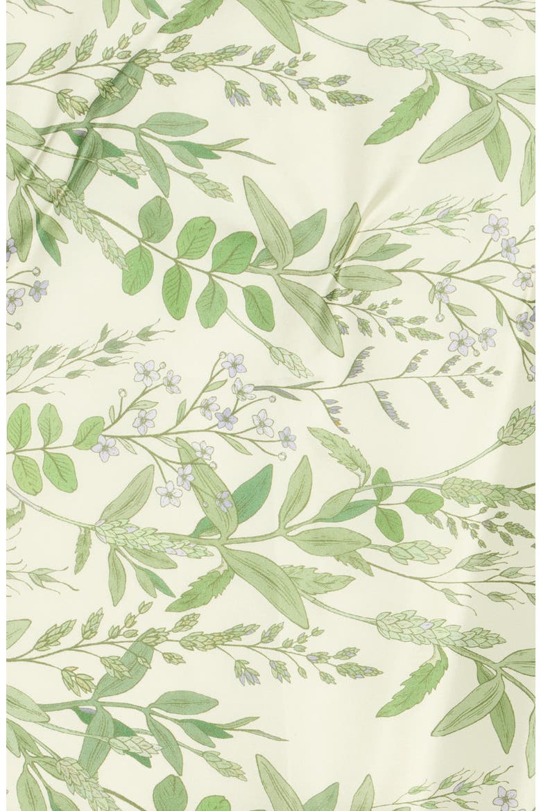 Floral Silk Twill Square Scarf, Alternate, color, GREEN