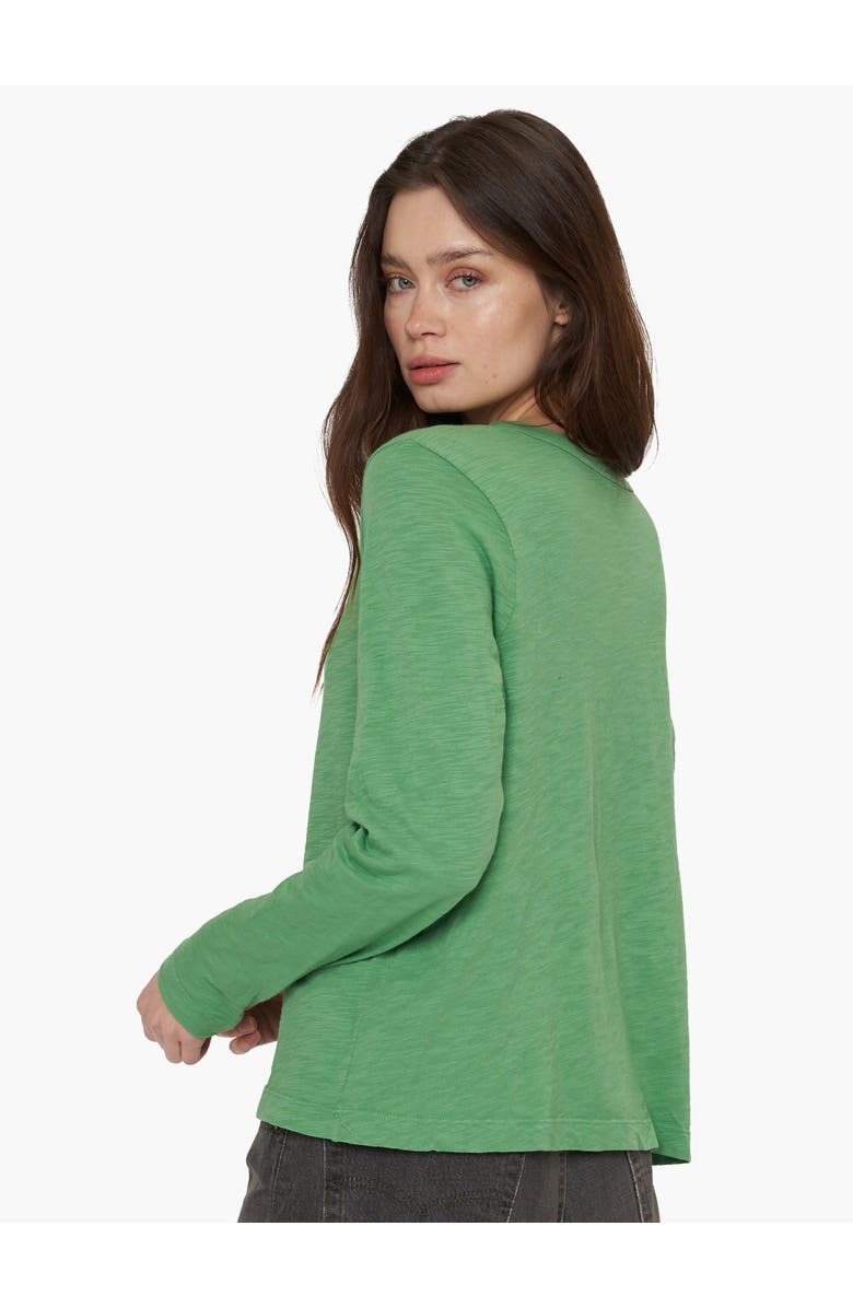 WILT Clothing Baby Fit Long Sleeve Shrunken Crew Top, Alternate, color, Black