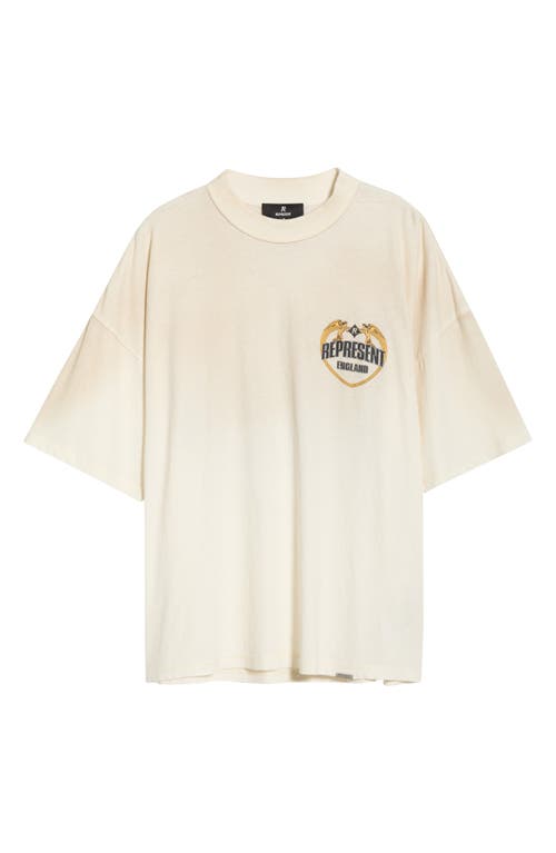 Represent Angel Border Graphic T-shirt In Neutral