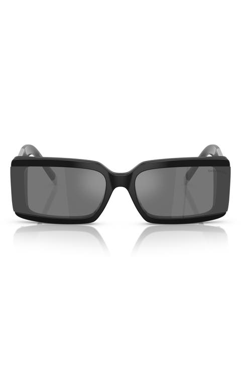 62mm Oversize Rectangular Sunglasses