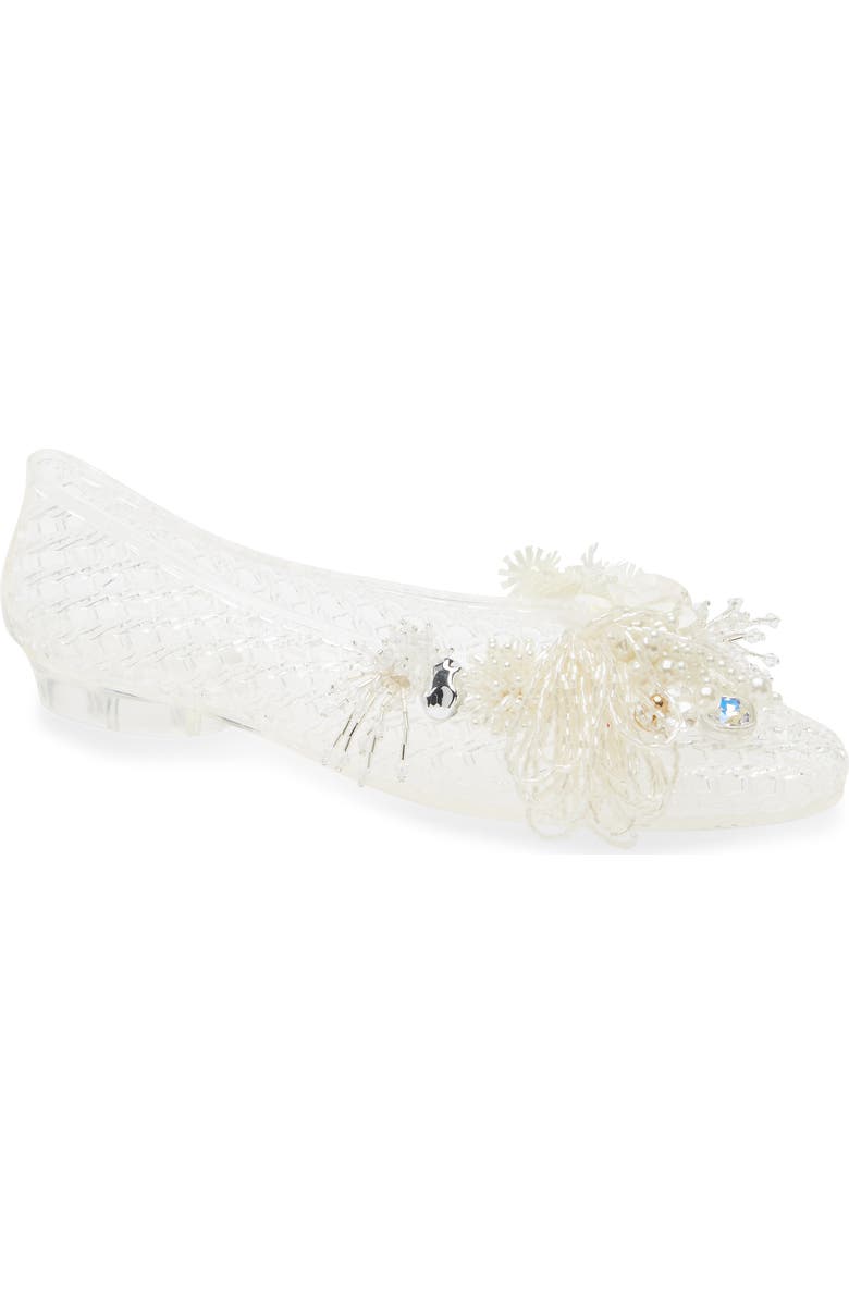 HEAVENLY JELLY Glam Jelly Ballet Flat, Main, color, Clear