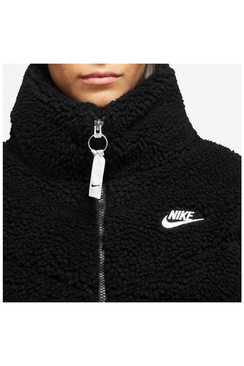 Sportswear Therma-FIT City Series High Pile Fleece Jacket, Alternate, color, BLACK/ BLACK/ WHITE