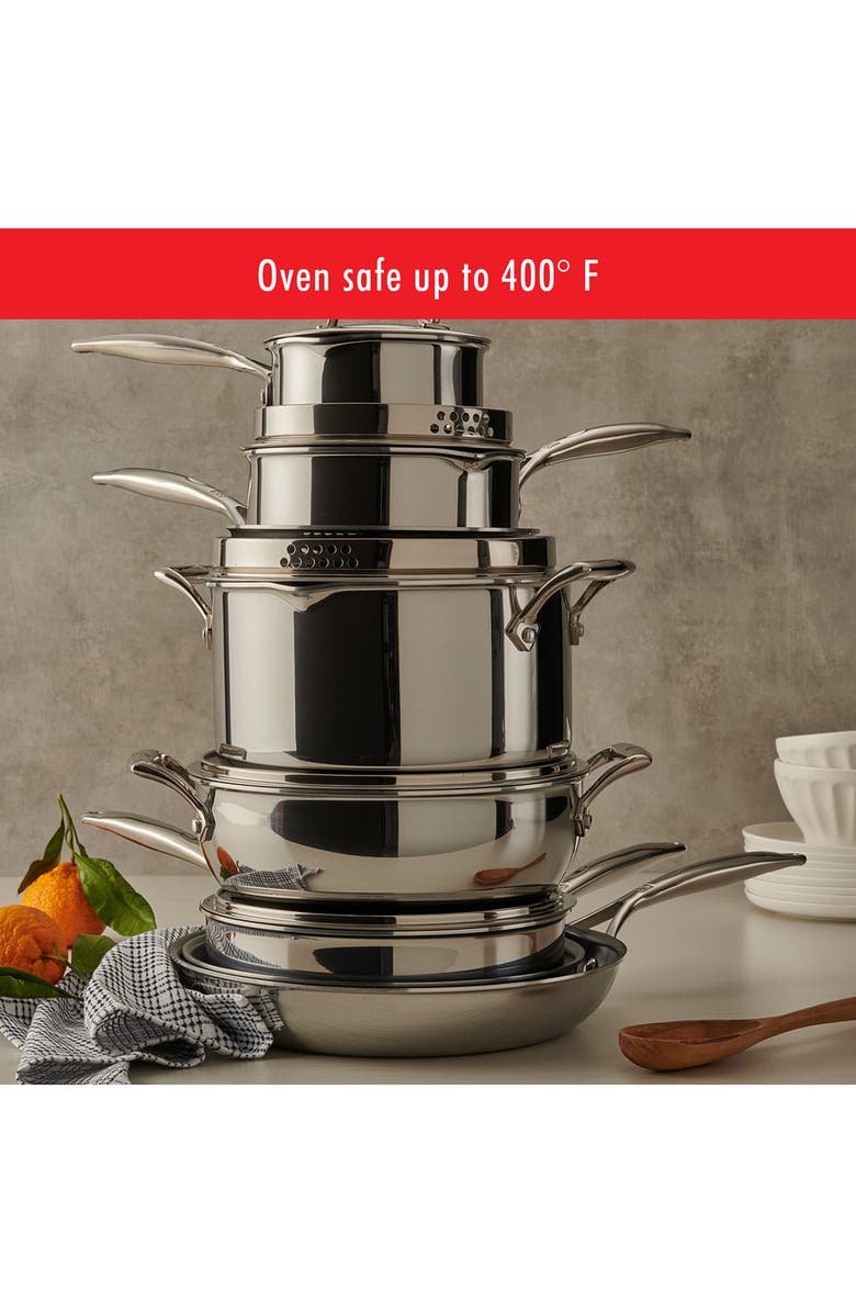 ZWILLING Energy Plus 10-Piece Nonstick Cookware Set, Alternate, color, Stainless Steel