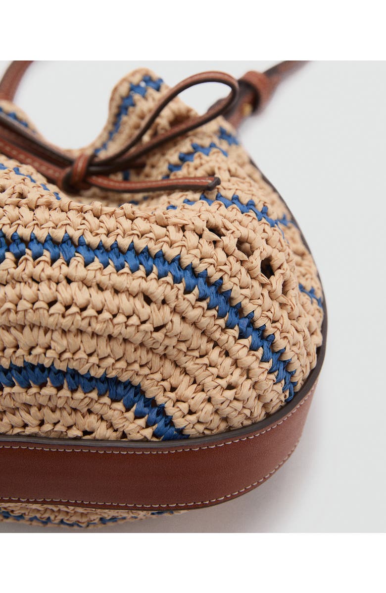 MANGO Straw Shoulder Bag, Alternate, color,