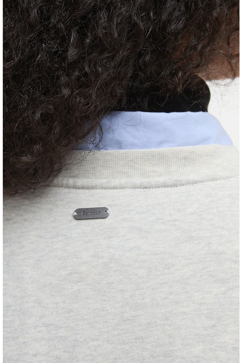 Silverdale Bouclé Logo Cotton Graphic Sweatshirt, Alternate, color, CLOUD MARL