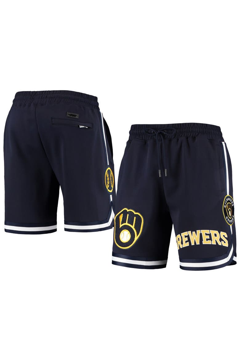 Men's Pro Standard Navy Milwaukee Brewers Team Shorts, Main, color, Navy