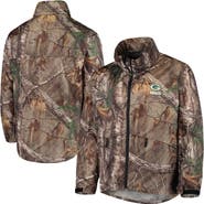 DUNBROOKE Men's Dunbrooke Realtree Camo Green Bay Packers Circle Sportsman Waterproof Packable Full-Zip Jacket