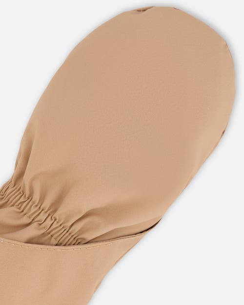 Deux Par Deux Gender Inclusive Lined Mittens In Brown